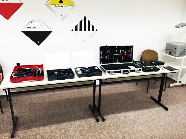 Werkzeuge für den Schlüsseldienst Einsatz